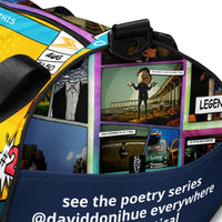 Thumbnail for The Poetry Verse Duffle Book & Gym Bag - Funny Multi-Verse Print