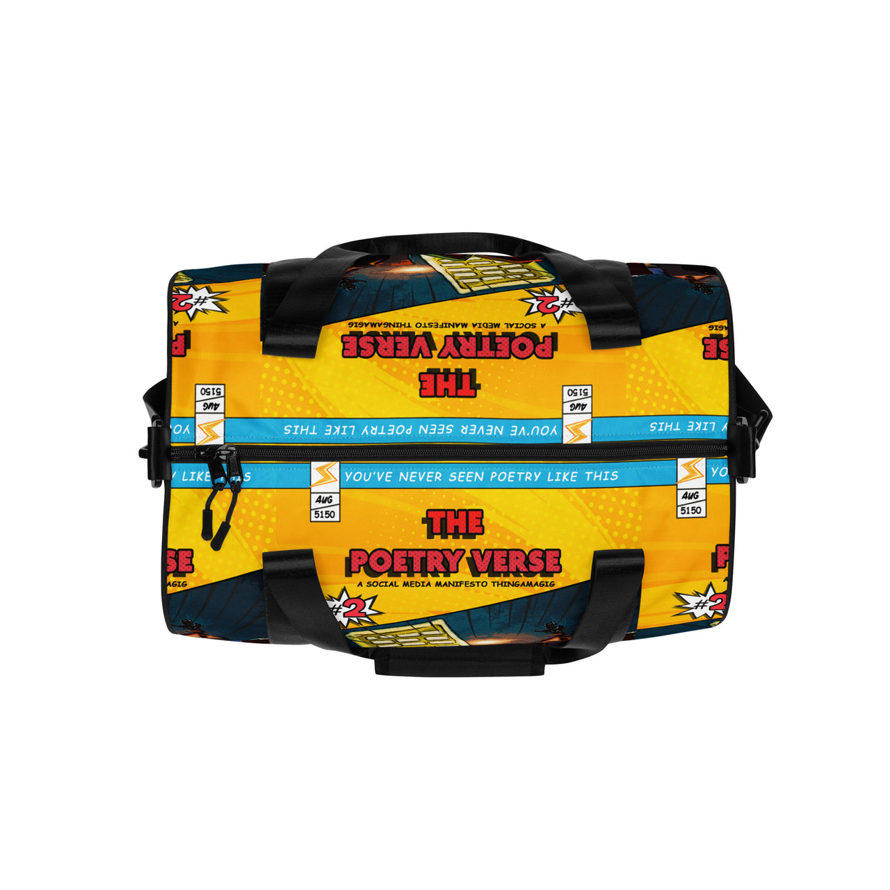 The Poetry Verse Duffle Book & Gym Bag - Funny Multi-Verse Print
