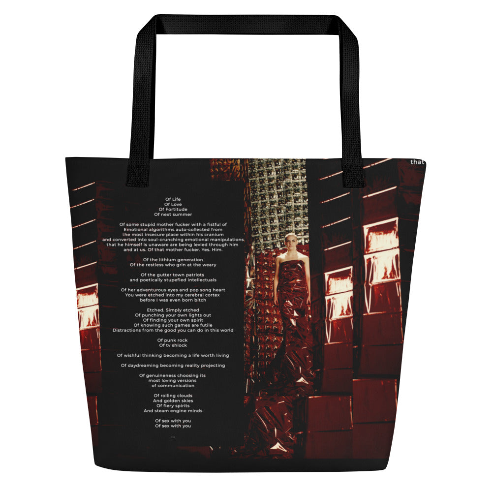 Large Tote Bag "Of Everything" by David N Donihue