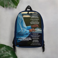 Thumbnail for Poetry on a Backpack - IT'S EASIER TO TYPE THAN SPEAKING (Poem by David N. Donihue)