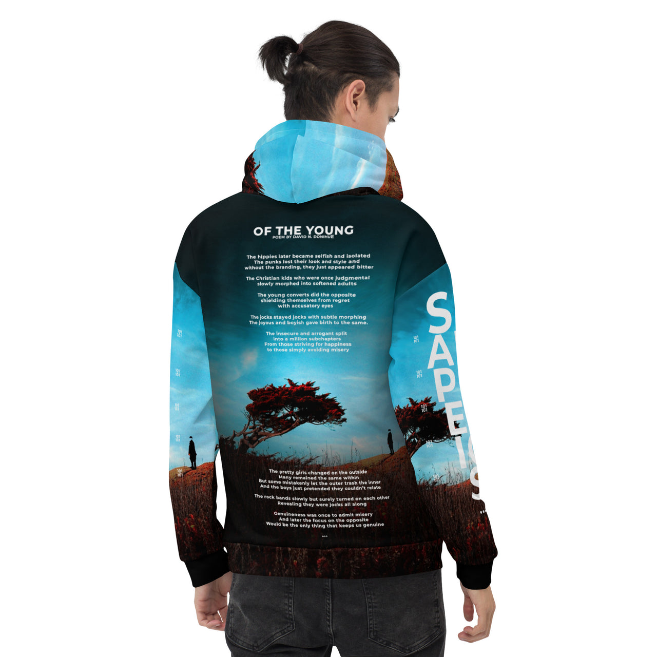 Unisex Hoodie "Of The Young" Poem by David N. Donihue