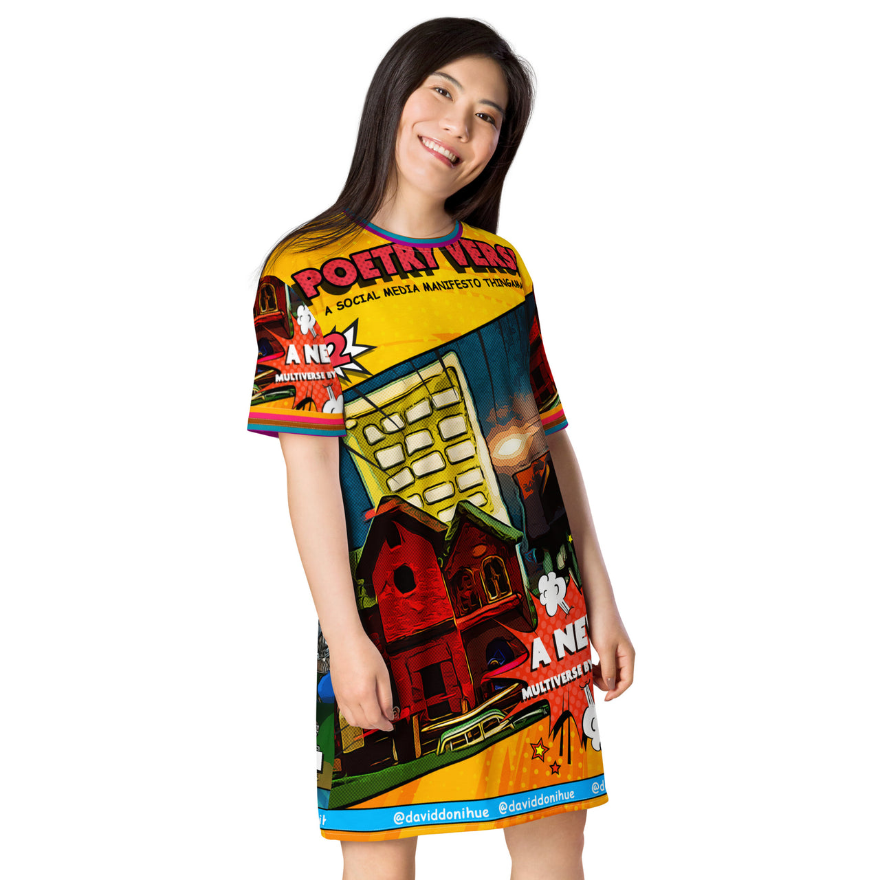 The Poetry Verse T-shirt dress