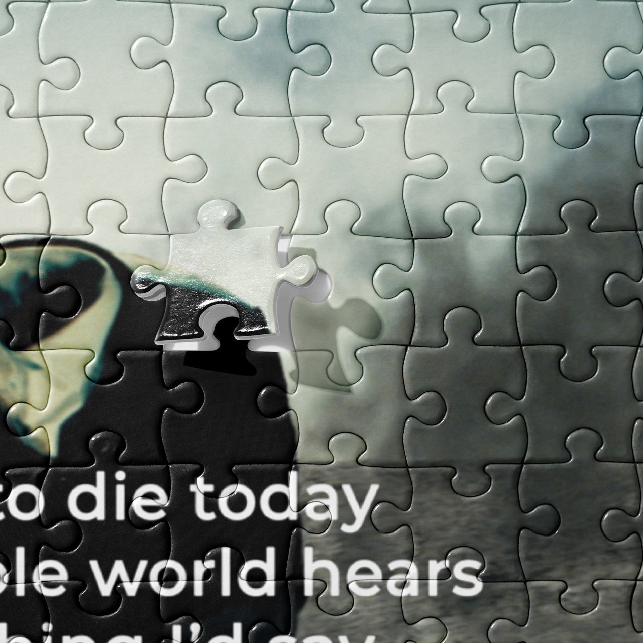 Poetry On A Jigsaw Puzzle "If I Were To Die Today" Poem by David In Donihue