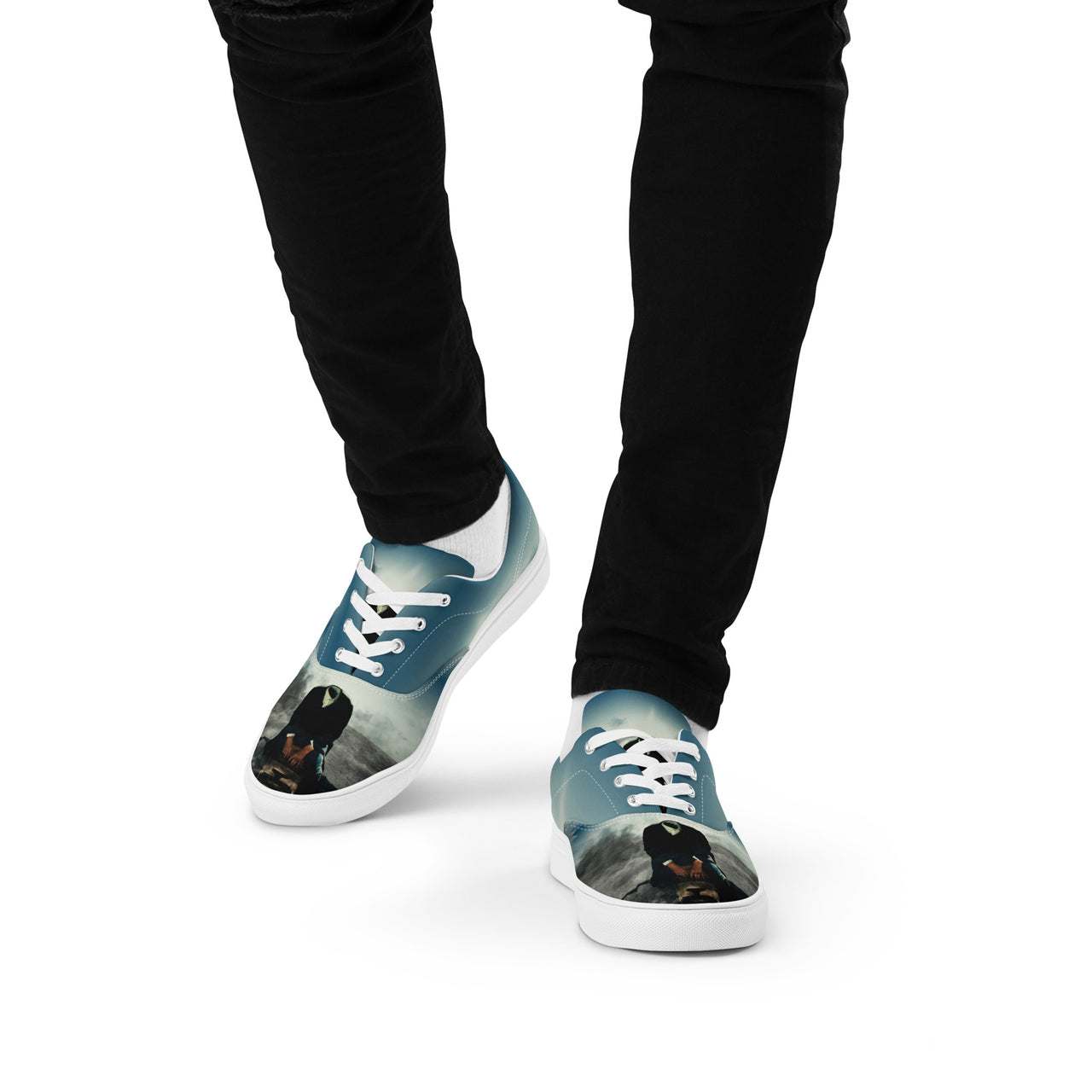 MENS SHOES - HOLLOW POET from "We Live In The Future" Special Edition Shoes Men’s lace-up canvas shoes