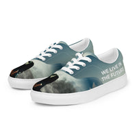 Thumbnail for Women’s lace-up canvas shoes - Hollow Poet Design Special Edition from WE LIVE IN THE FUTURE